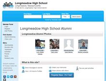 Tablet Screenshot of longmeadowhighschool.org